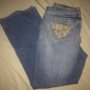 La Blues sz 14 jeans with embroidery